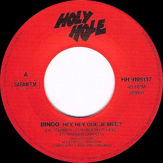 Bingo! - Hey, Hey, Doe Je Mee ? 24375 Vinyl Singles Hoes: Generic