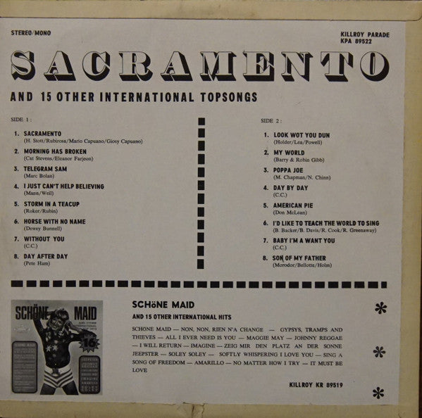 Unknown Artist - Sacramento And 15 Other International Hits (LP) 44465 49785 Vinyl LP VINYLSINGLES.NL