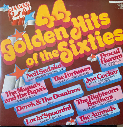 Various - 44 Golden Hits Of The Sixties (LP) 49422 Vinyl LP Dubbel VINYLSINGLES.NL