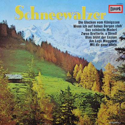 Alfons Zitz , Die Zürisee Musikanten - Schneewalzer (LP) Vinyl LP Vinyl Very Good (VG) <br> Hoes Good Plus (G+)