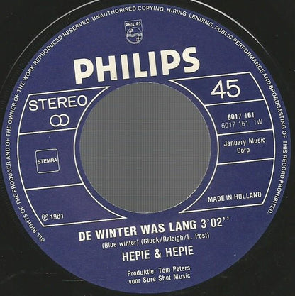 Hepie & Hepie - De Winter Was Lang 17436 36807 Vinyl Singles VINYLSINGLES.NL