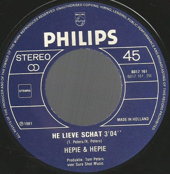 Hepie & Hepie - De Winter Was Lang 17436 36807 Vinyl Singles VINYLSINGLES.NL