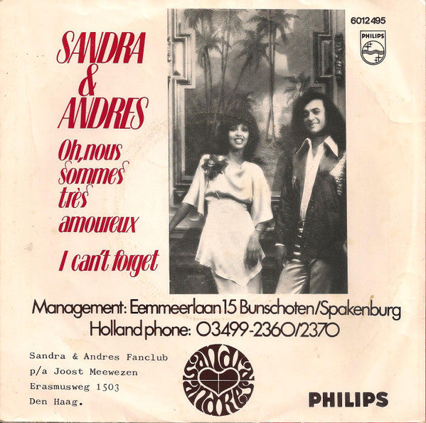 Sandra & Andres - Oh, Nous Sommes Trés Amoureux 29260 Vinyl Singles VINYLSINGLES.NL