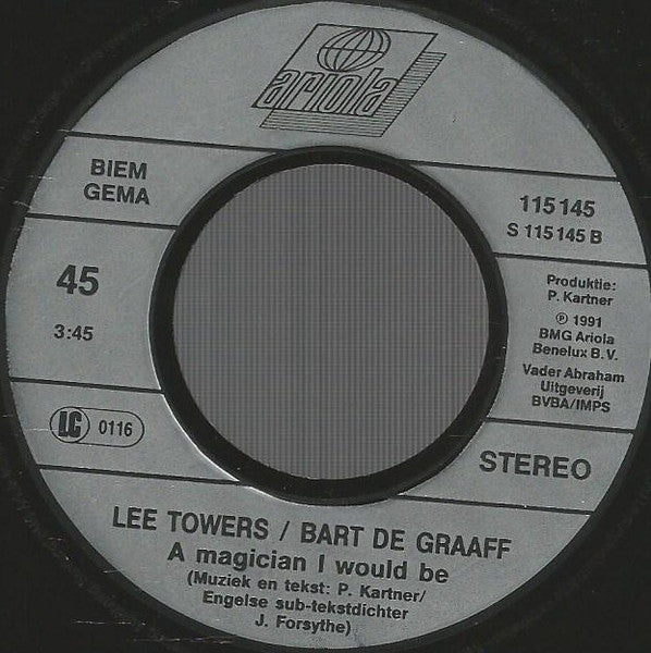 Lee Towers & Bart De Graaff - Ik Wou Dat Ik Voor Één Keer In M'n Leven 34943 Vinyl Singles VINYLSINGLES.NL