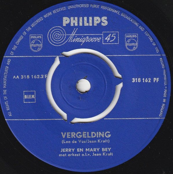 Jerry En Mary Bey - De Vondeling 00047 03013 05490 14598 37436 Vinyl Singles Hoes: Generic