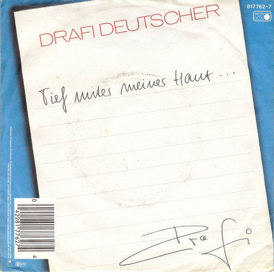 Drafi Deutscher - Tief Unter Meiner Haut 43243 Vinyl Singles Vinyl Zeer Goed / Hoesje Goed "VINYLSINGLES.NL"