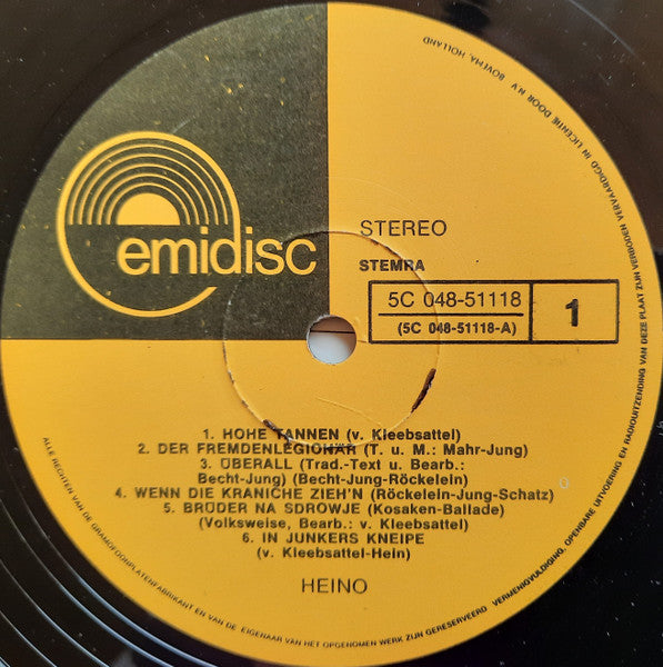Heino - Heino (LP) 45515 46140 Vinyl LP VINYLSINGLES.NL
