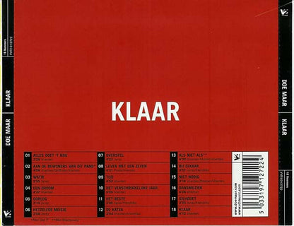 Doe Maar - Klaar (CD) Compact Disc Goede Staat