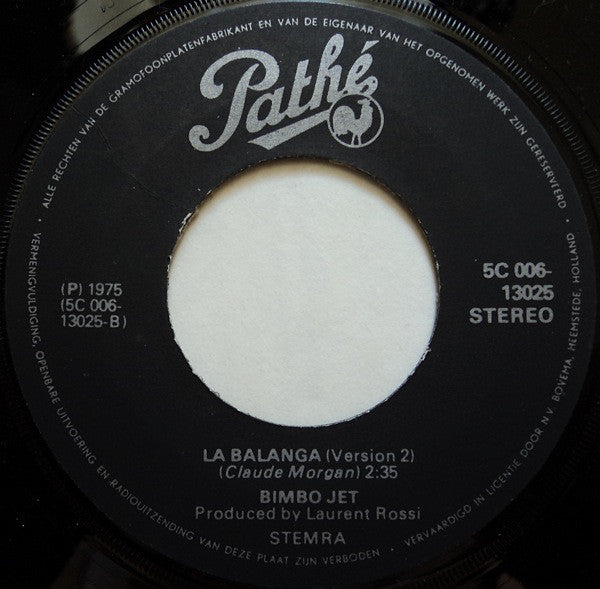 Bimbo Jet - La Balanga 19571 Vinyl Singles Hoes: Generic