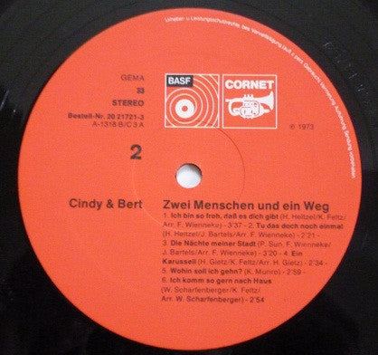 Cindy & Bert - Zwei Menschen Und Ein Weg (LP) 49262 Vinyl LP VINYLSINGLES.NL