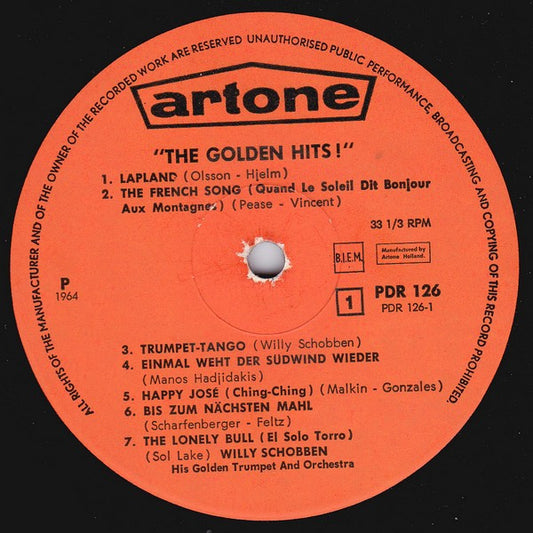 Willy Schobben ‎- Golden Hits! (LP) Vinyl LP Vinyl Zeer Goed / Hoesje Goed "VINYLSINGLES.NL"