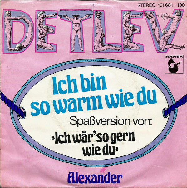 Detlev - Ich Bin So Warm Wie Du 06059 Vinyl Singles VINYLSINGLES.NL
