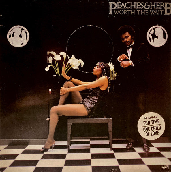 Peaches & Herb - Worth The Wait (LP) Vinyl LP Vinyl Very Good (VG) <br> Hoes Good Plus (G+)