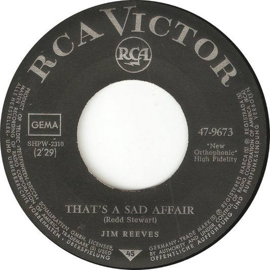 Jim Reeves - Is It Really Over? 23942 Vinyl Singles VINYLSINGLES.NL