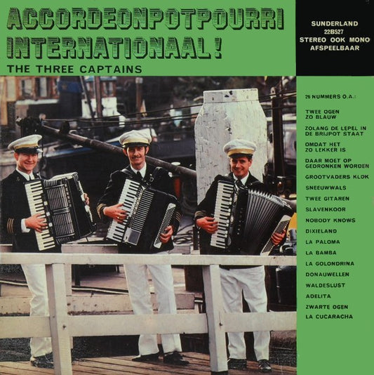 Three Captains - Accordeonpotpourri Internationaal (LP) 48746 48232 46186 46348 Vinyl LP VINYLSINGLES.NL