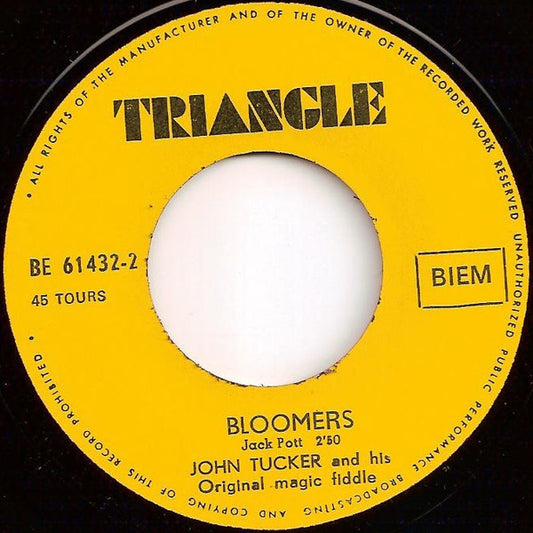 John Tucker - Nine By Nine Vinyl Singles Vinyl Zeer Goed / Hoesje Generic "VINYLSINGLES.NL"