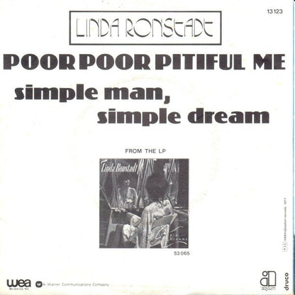 Linda Ronstadt - Poor Poor Pitiful Me 31549 Vinyl Singles Goede Staat