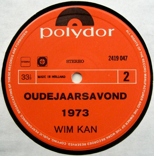 Wim Kan - Oudejaarsavond 1973 (LP) 41138 49758 Vinyl LP VINYLSINGLES.NL