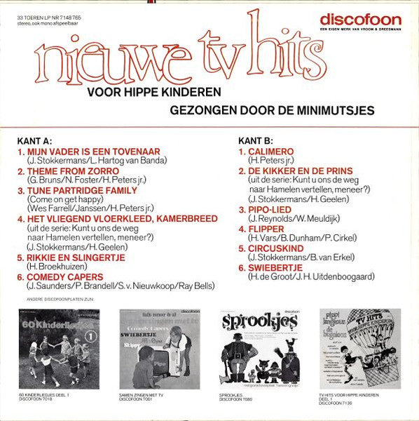 Minimutsjes - TV Hits Voor Hippe Kinderen (LP) 44935 Vinyl LP VINYLSINGLES.NL