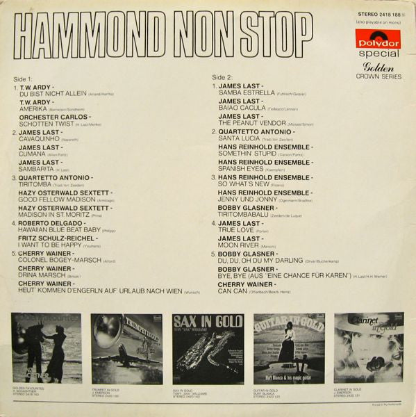 Various - Hammond Non Stop (LP) 42585 Vinyl LP VINYLSINGLES.NL