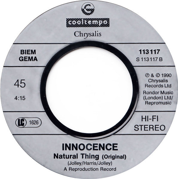 Innocence - Natural Thing Vinyl Singles VINYLSINGLES.NL