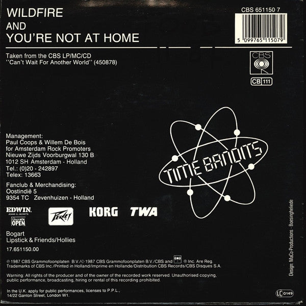 Time Bandits - Wildfire 17934 Vinyl Singles VINYLSINGLES.NL