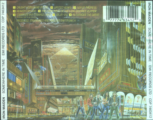 Iron Maiden - Somewhere In Time (CD) Compact Disc Vinyl Zeer Goed / Hoesje Goed "VINYLSINGLES.NL"