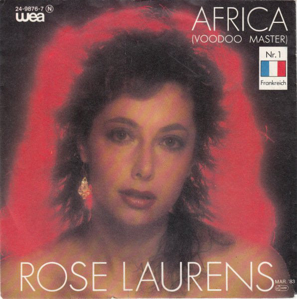 Rose Laurens - Africa (Voodoo Master) Vinyl Singles Vinyl Very Good (VG) <br> Hoes Good Plus (G+)