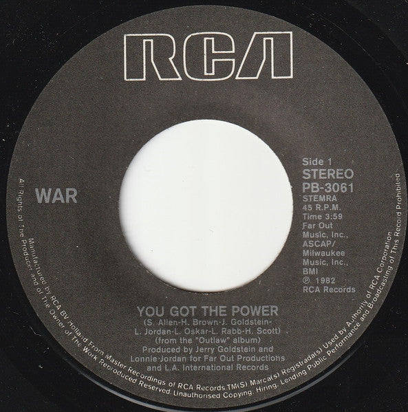 War - You Got The Power 01878 Vinyl Singles VINYLSINGLES.NL