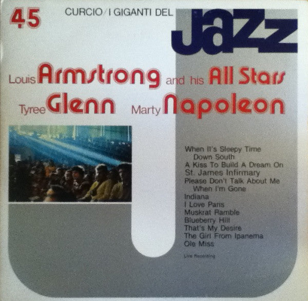 Louis Armstrong And His All Stars, Tyree Glenn, Marty Napoleon ‎- I Giganti Del Jazz Vol. 45 (LP) 50363 Vinyl LP Goede Staat