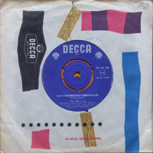 Vera Lynn - Auf Wiederseh'n Sweetheart Vinyl Singles Vinyl Zeer Goed / Hoesje Generic "VINYLSINGLES.NL"
