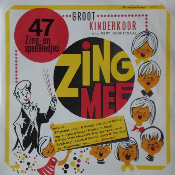 Groot Kinderkoor - Zing Mee (47 Zing- En Speelliedjes) (LP) 49536 Vinyl LP VINYLSINGLES.NL