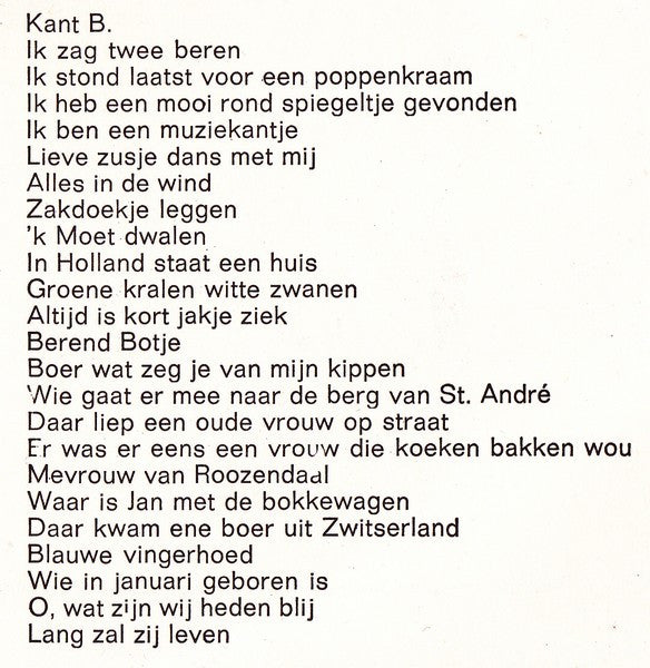 Groot Kinderkoor - Zing Mee (47 Zing- En Speelliedjes) (LP) 49536 Vinyl LP VINYLSINGLES.NL