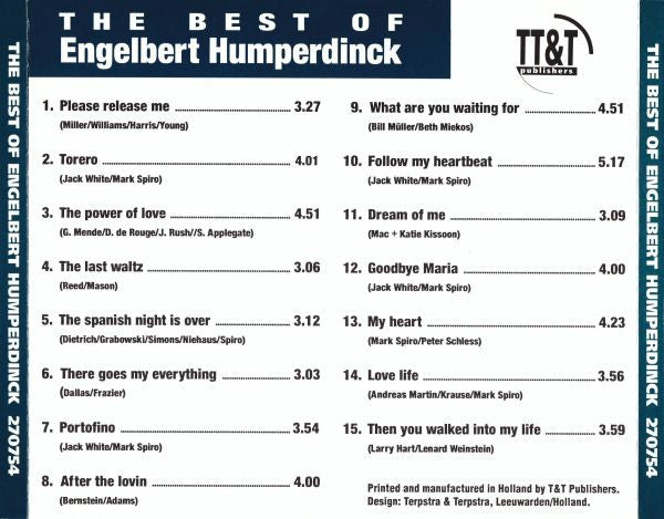 Engelbert Humperdinck - The Best Of (CD) Compact Disc VINYLSINGLES.NL