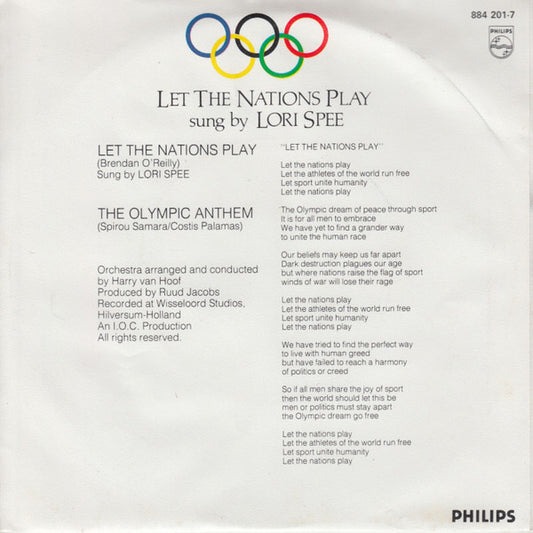Lori Spee - Let The Nations Play