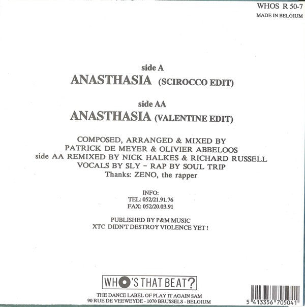 T99 - Anasthasia (Rap Version Remix) 20282 Vinyl Singles VINYLSINGLES.NL