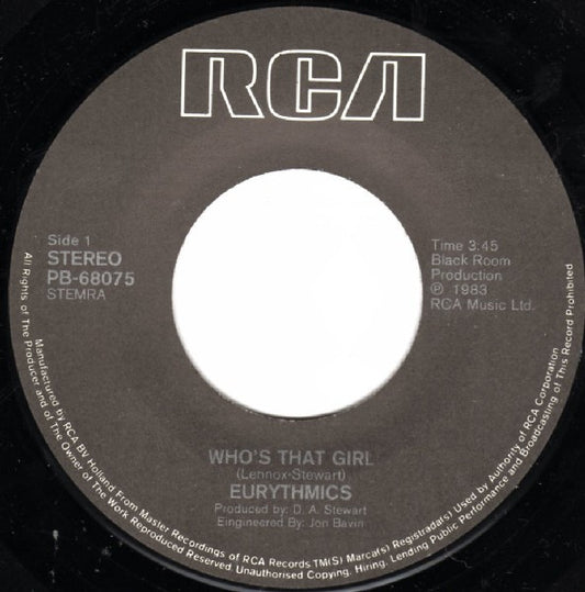 Eurythmics - Who's That Girl