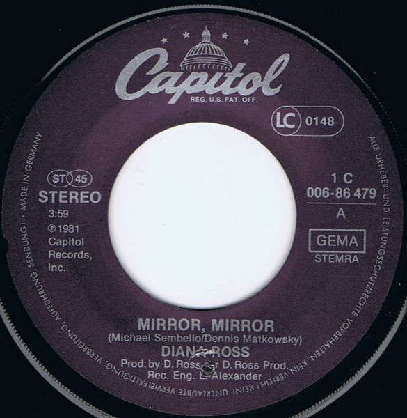 Diana Ross - Mirror Mirror 03058 Vinyl Singles VINYLSINGLES.NL