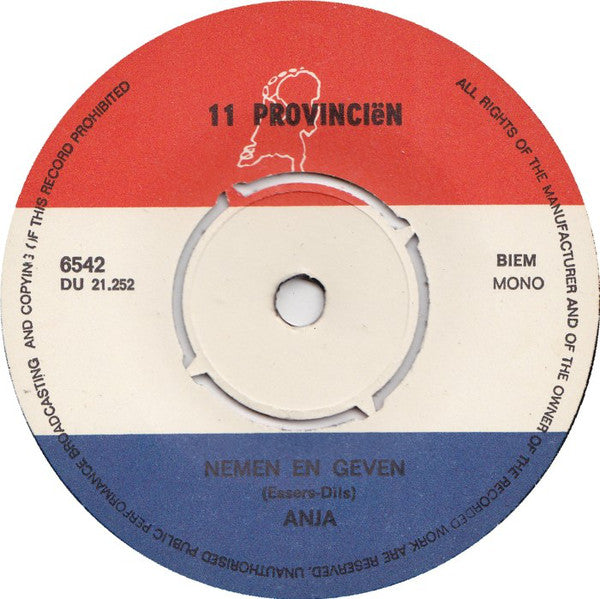 Anja - Nemen En Geven Vinyl Singles VINYLSINGLES.NL