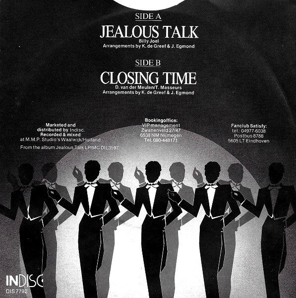 Satisfy - Jealous Talk 23247 Vinyl Singles VINYLSINGLES.NL