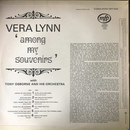 Vera Lynn With Tony Osborne And His Orchestra - Among My Souvenirs (LP) 46990 Vinyl LP Goede Staat