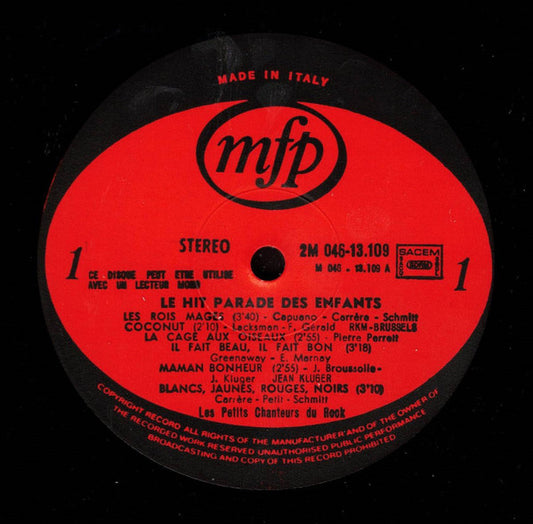 Les Petits Chanteurs Du Rock - Le Hit Parade Des Enfants (LP)