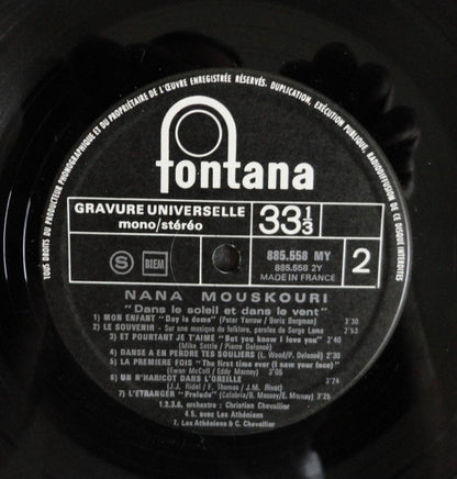 More images  Nana Mouskouri - Dans Le Soleil Et Dans Le Vent (LP) 42502 Vinyl LP Goede Staat