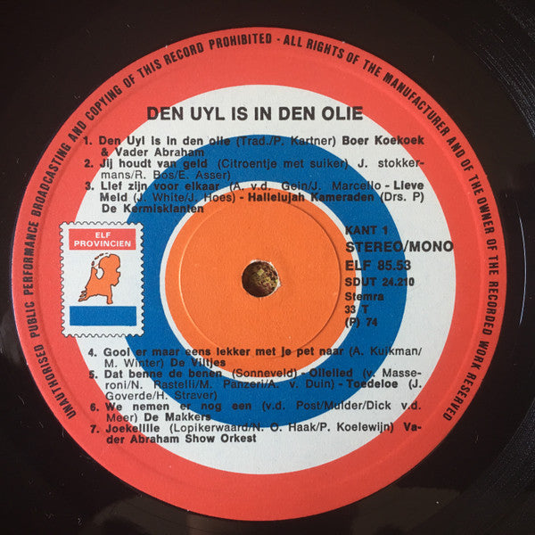Vader Abraham En Boer Koekoek - Den Uyl Is In Den Olie (LP) 48846 Vinyl LP VINYLSINGLES.NL