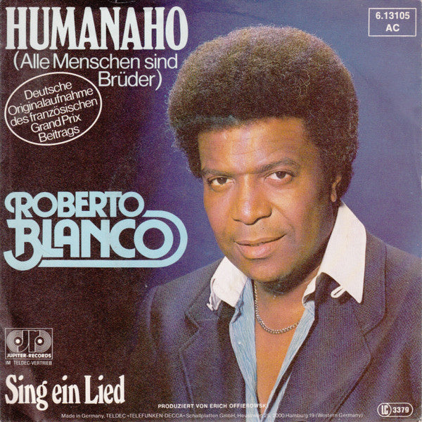 Roberto Blanco - Humanaho 31406 Vinyl Singles Goede Staat