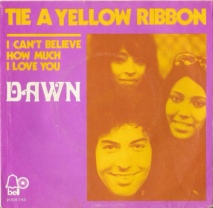 Dawn - Tie A Yellow Ribbon 31047 Vinyl Singles Vinyl Very Good (VG) <br> Hoes Good Plus (G+)