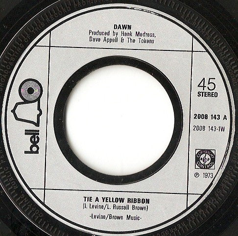Dawn - Tie A Yellow Ribbon 31047 Vinyl Singles Vinyl Very Good (VG) <br> Hoes Good Plus (G+)
