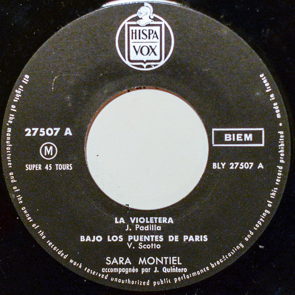 Sara Montiel - La Violetera (EP) 28351 Vinyl Singles EP Goede Staat