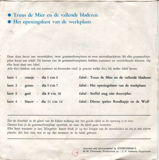 Fabeltjeskrant - Stoffel mag niet doorrijden Vinyl Singles Vinyl Zeer Goed / Hoesje Goed "VINYLSINGLES.NL"