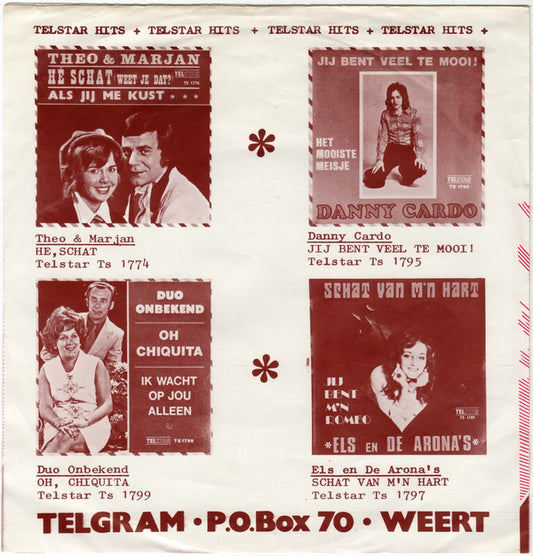 Zangeres Zonder Naam - Slavenkoor 41729 Vinyl Singles Vinyl Zeer Goed / Hoesje Goed "VINYLSINGLES.NL"